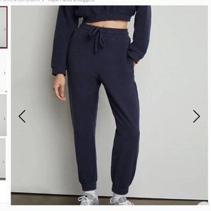 NWT Onia Brushed Back Terry Jogger Navy XS